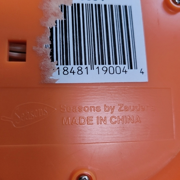 VTG Seasons by Zauder's Foam Blow Mold Lightup Pumpkin Jack-O-Lantern 13" - Picture 8 of 8